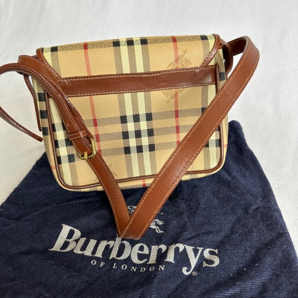 **AUTHENTIC** Burberry Haymarket Check Crossbody Bag - Vintage - Picture 2 of 10